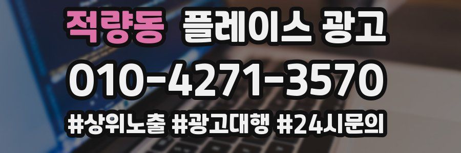 적량동 플레이스 광고