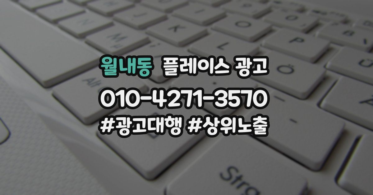 월내동 플레이스 광고