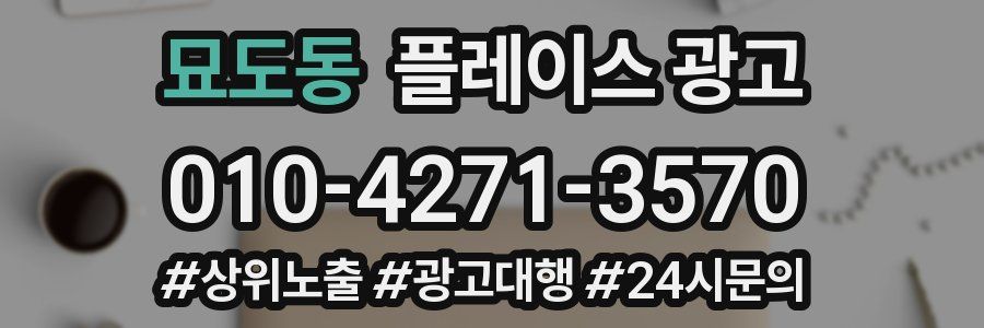 묘도동 플레이스 광고