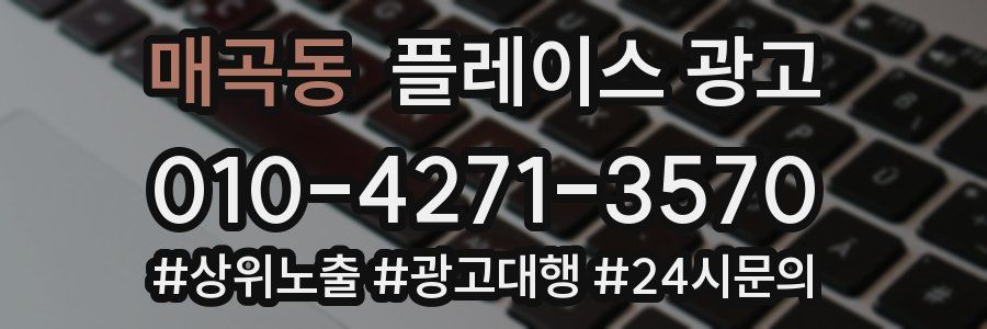 매곡동 플레이스 광고