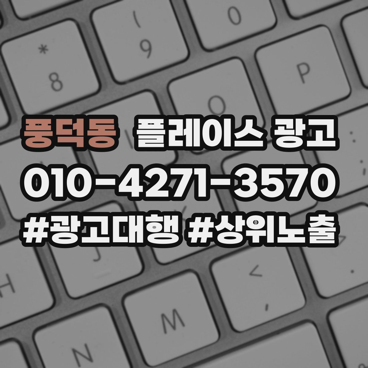 풍덕동 플레이스 광고