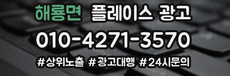해룡면 플레이스 광고