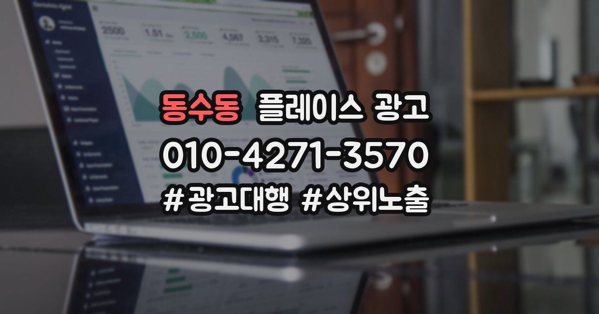 동수동 플레이스 광고