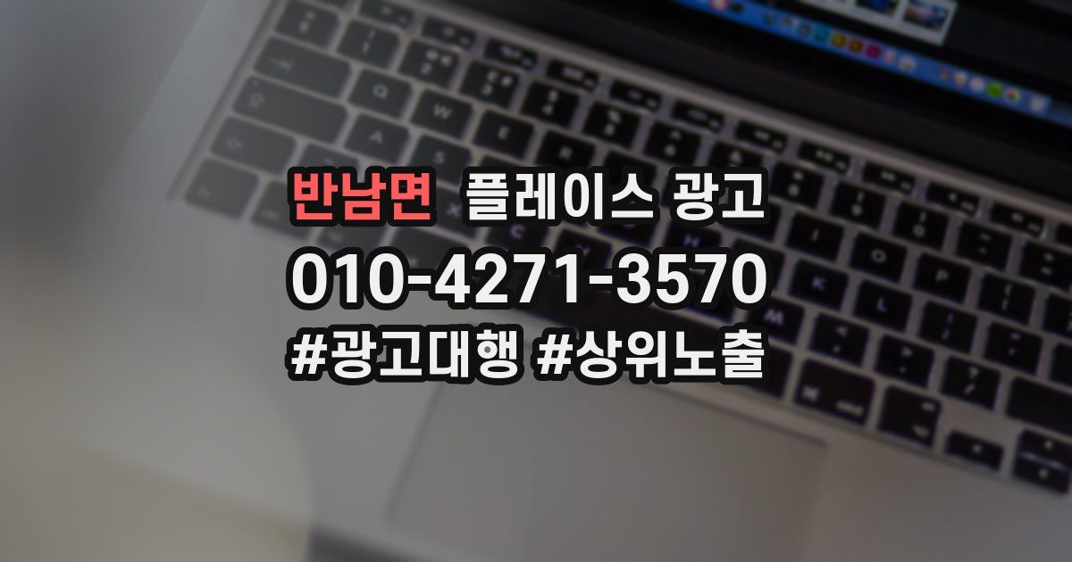 반남면 플레이스 광고