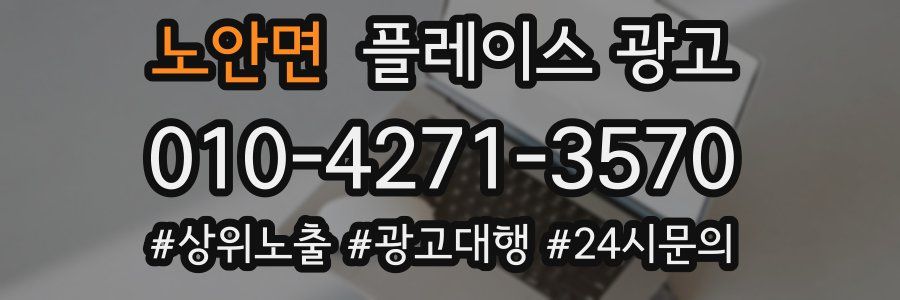 노안면 플레이스 광고