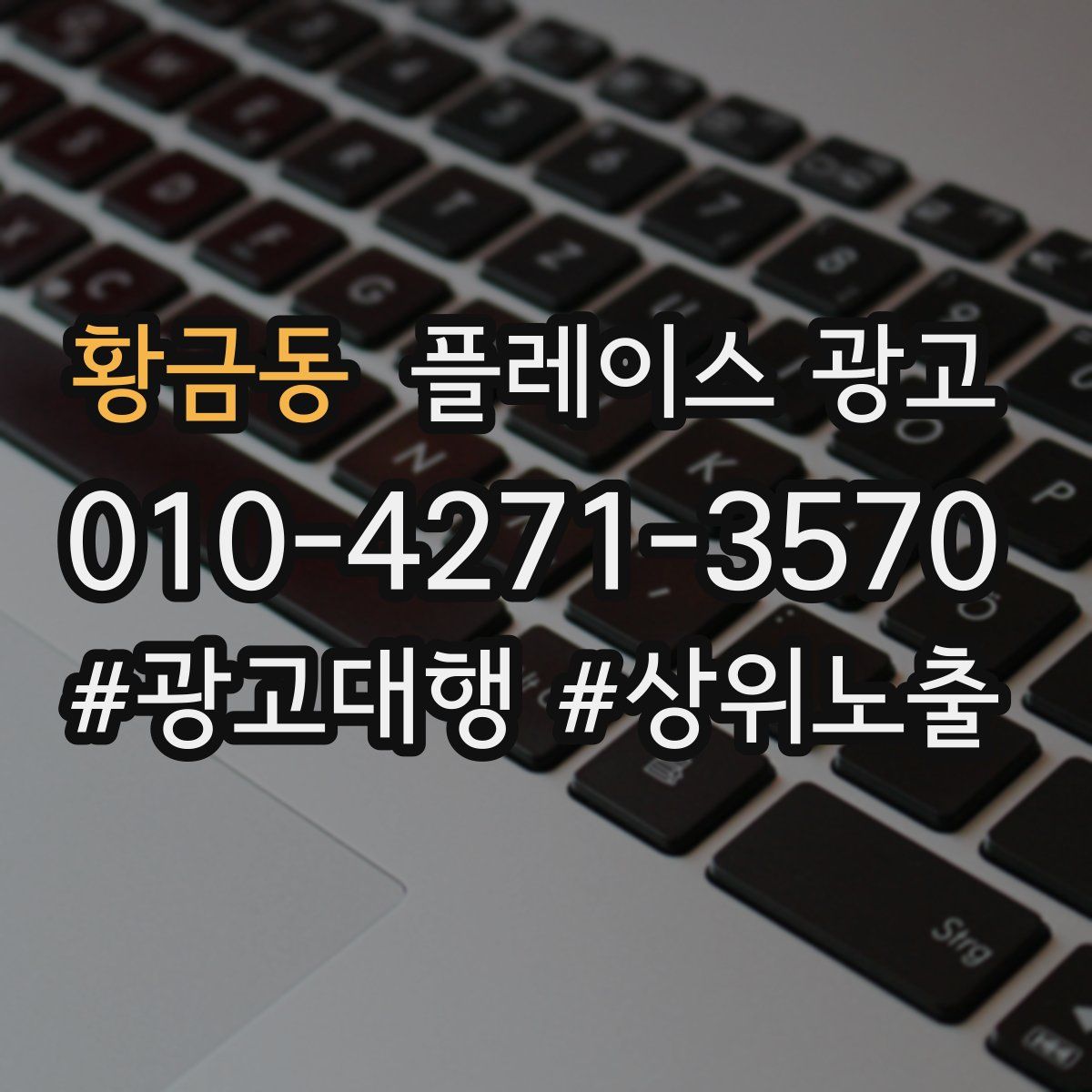 황금동 플레이스 광고