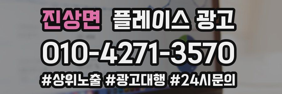 진상면 플레이스 광고