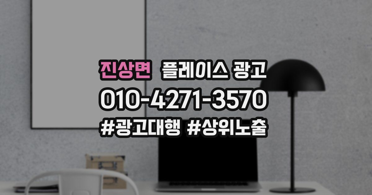 진상면 플레이스 광고