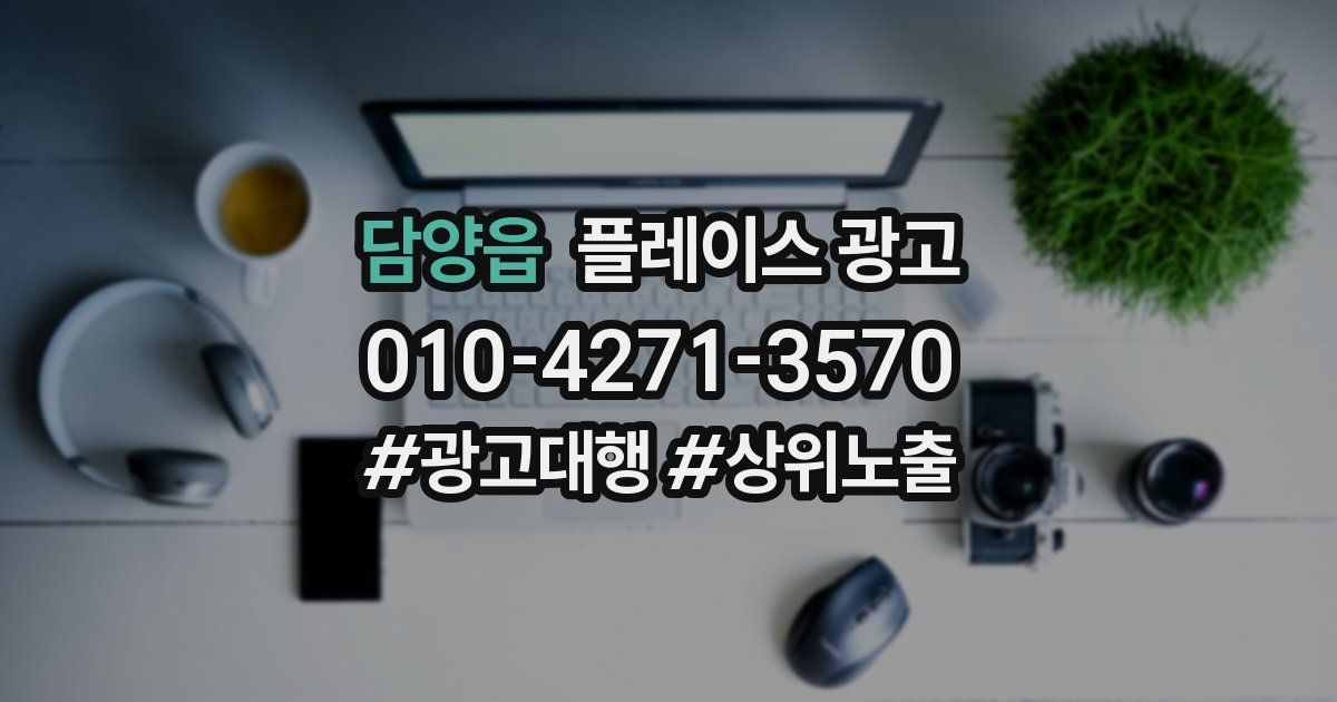 담양읍 플레이스 광고