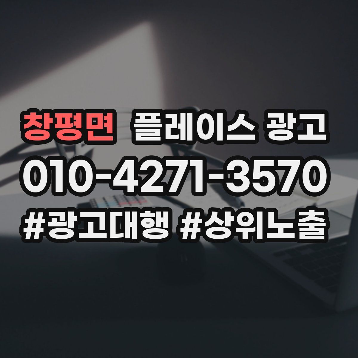 창평면 플레이스 광고