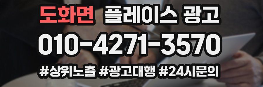 도화면 플레이스 광고