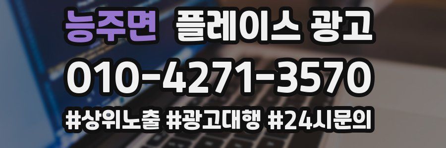 능주면 플레이스 광고