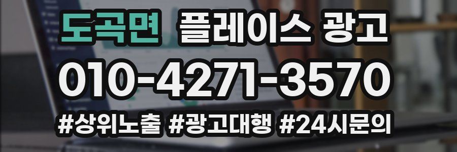 도곡면 플레이스 광고