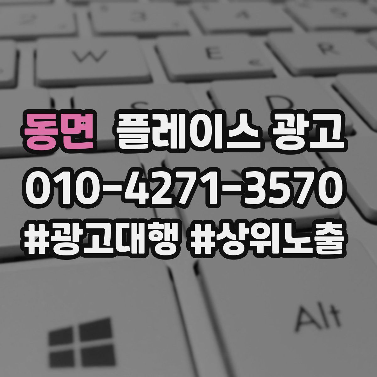 동면 플레이스 광고