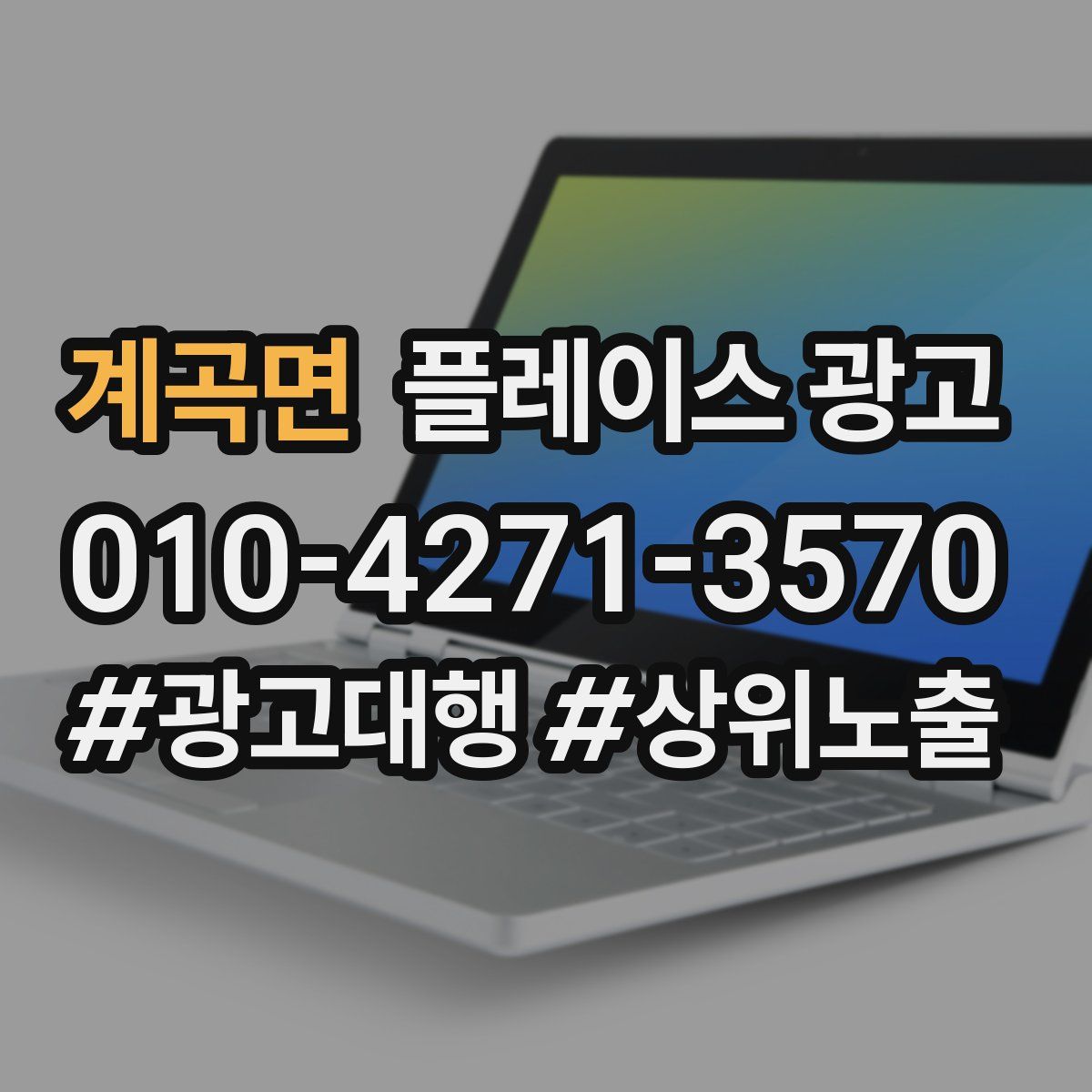 계곡면 플레이스 광고