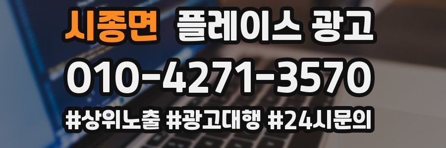 시종면 플레이스 광고