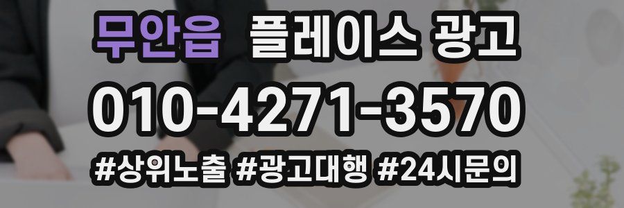 무안읍 플레이스 광고