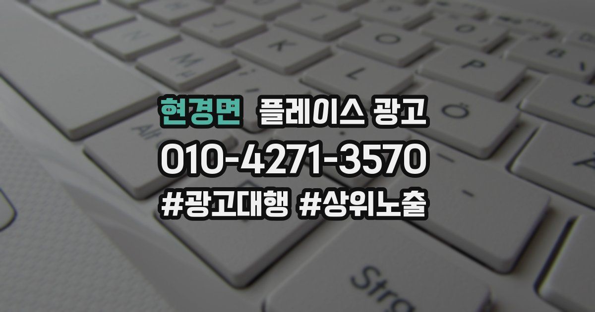 현경면 플레이스 광고