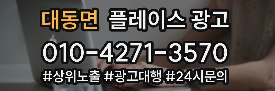 대동면 플레이스 광고