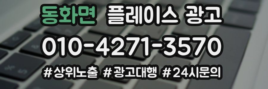 동화면 플레이스 광고