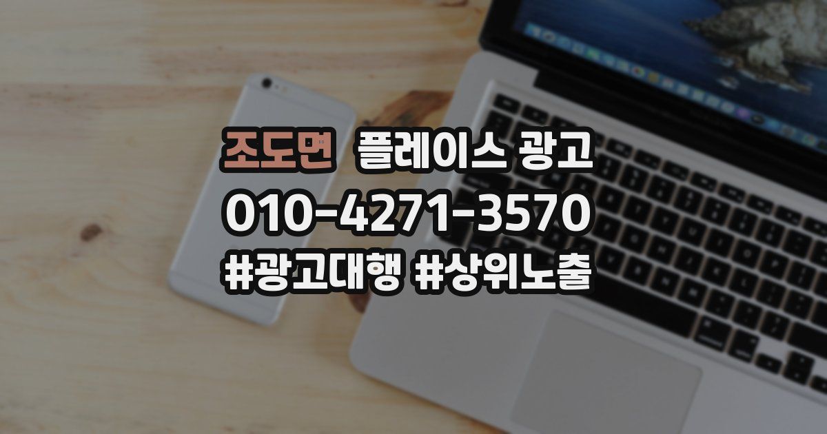 조도면 플레이스 광고