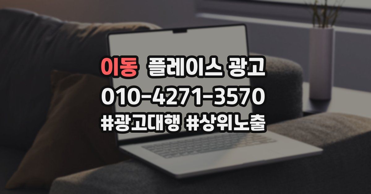 이동 플레이스 광고