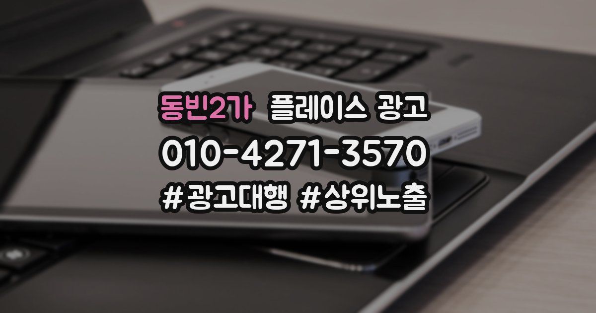 동빈2가 플레이스 광고