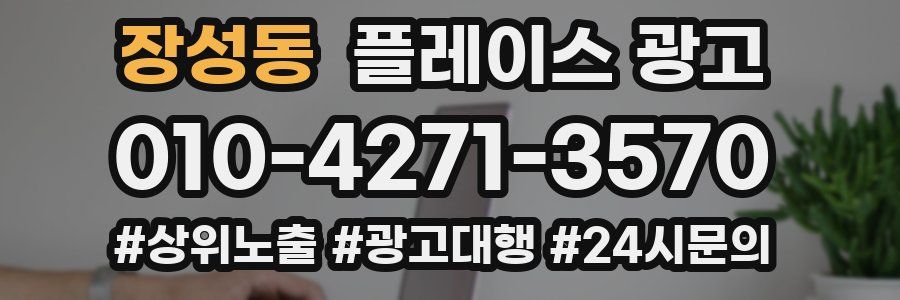 장성동 플레이스 광고