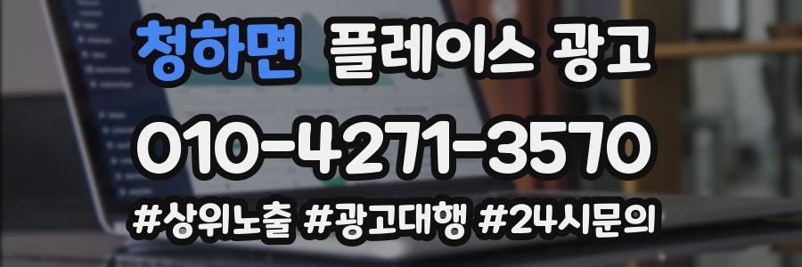 청하면 플레이스 광고