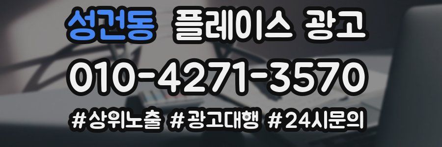 성건동 플레이스 광고