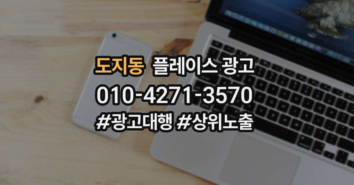 도지동 플레이스 광고