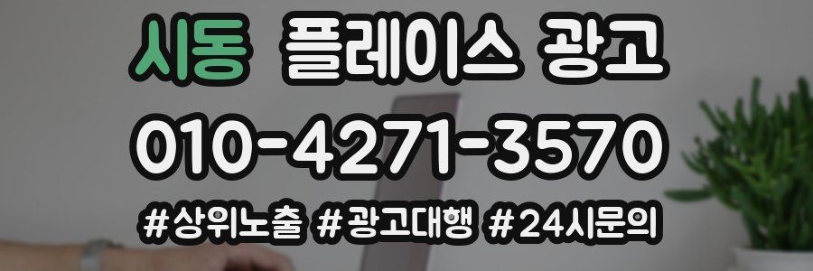 시동 플레이스 광고