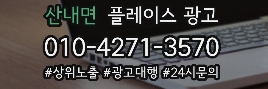 산내면 플레이스 광고