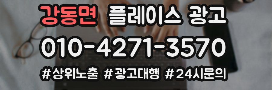 강동면 플레이스 광고