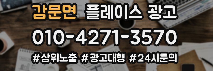 감문면 플레이스 광고
