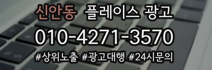 신안동 플레이스 광고