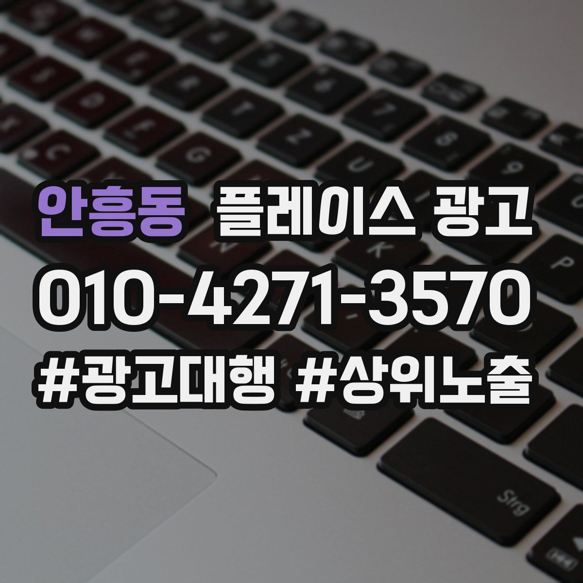 안흥동 플레이스 광고
