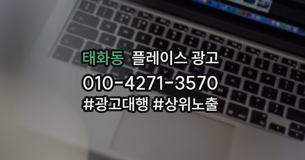 태화동 플레이스 광고