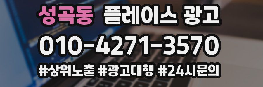 성곡동 플레이스 광고