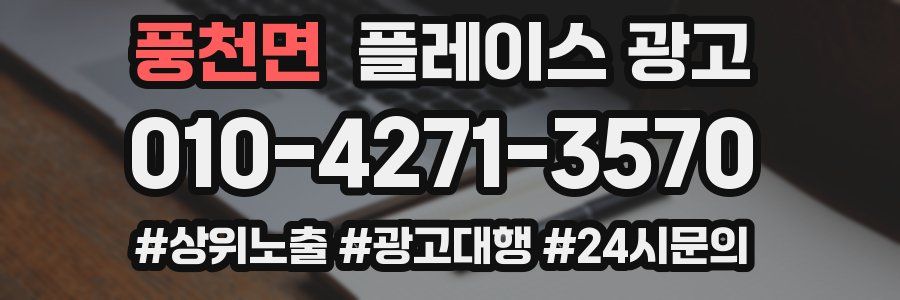 풍천면 플레이스 광고