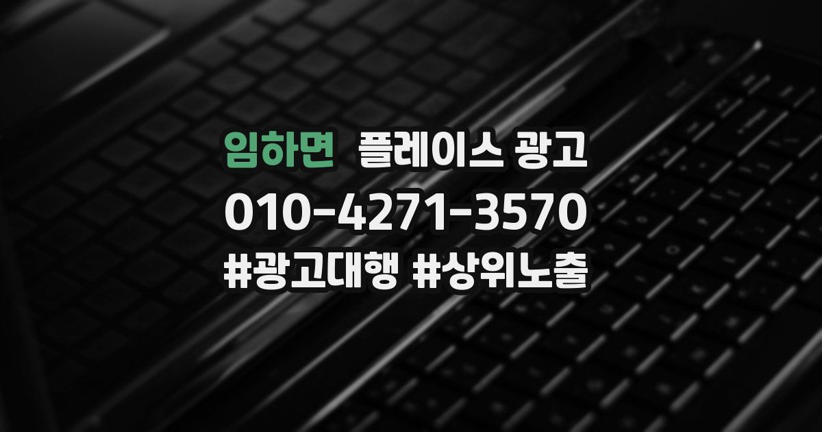 임하면 플레이스 광고