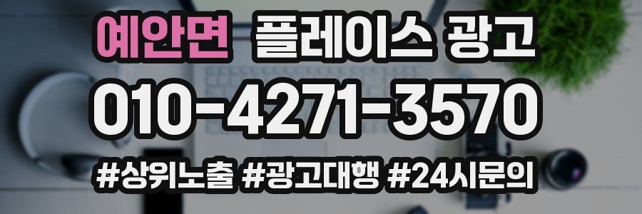 예안면 플레이스 광고