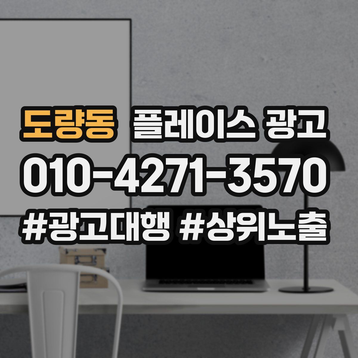 도량동 플레이스 광고