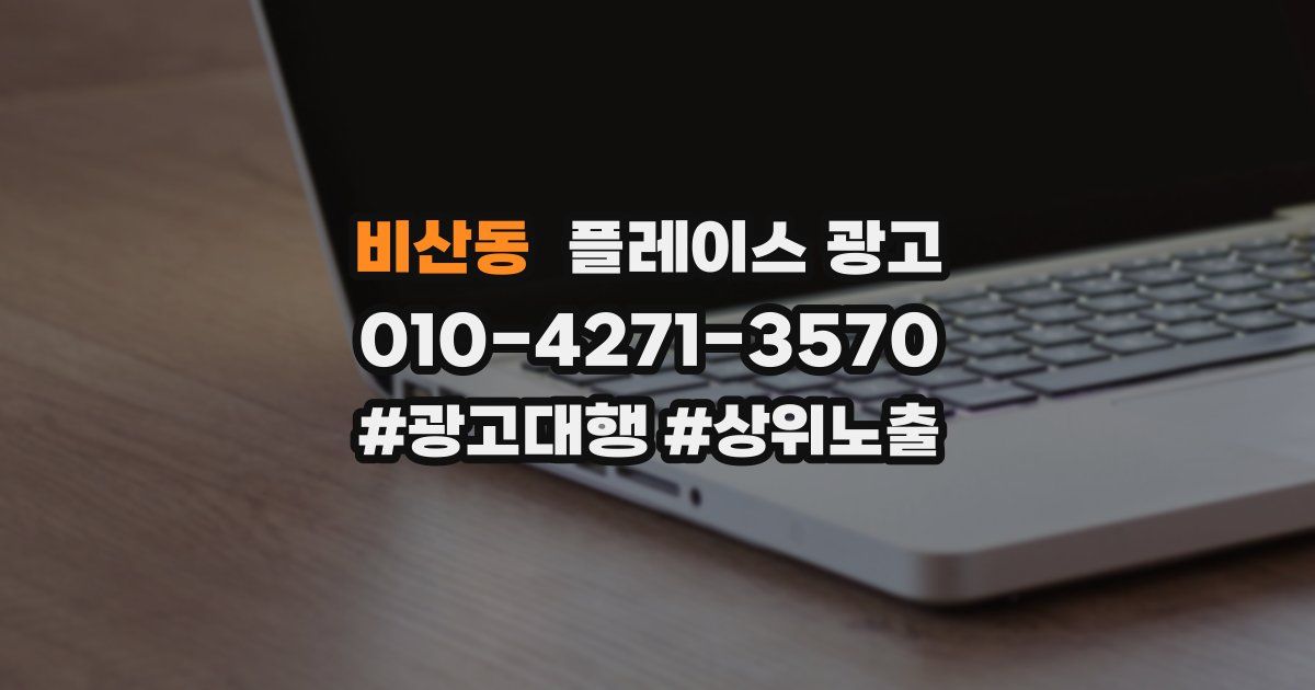 비산동 플레이스 광고