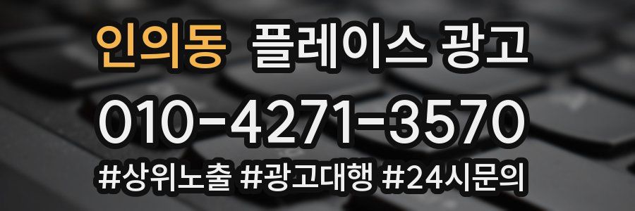 인의동 플레이스 광고