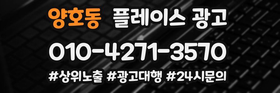 양호동 플레이스 광고