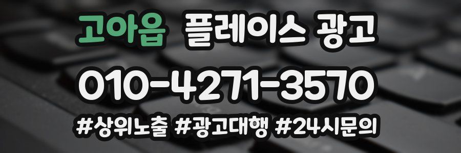 고아읍 플레이스 광고