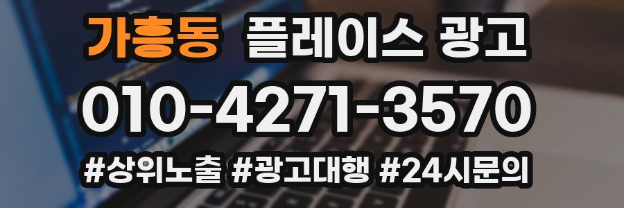 가흥동 플레이스 광고