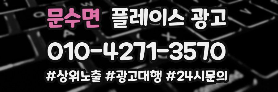 문수면 플레이스 광고