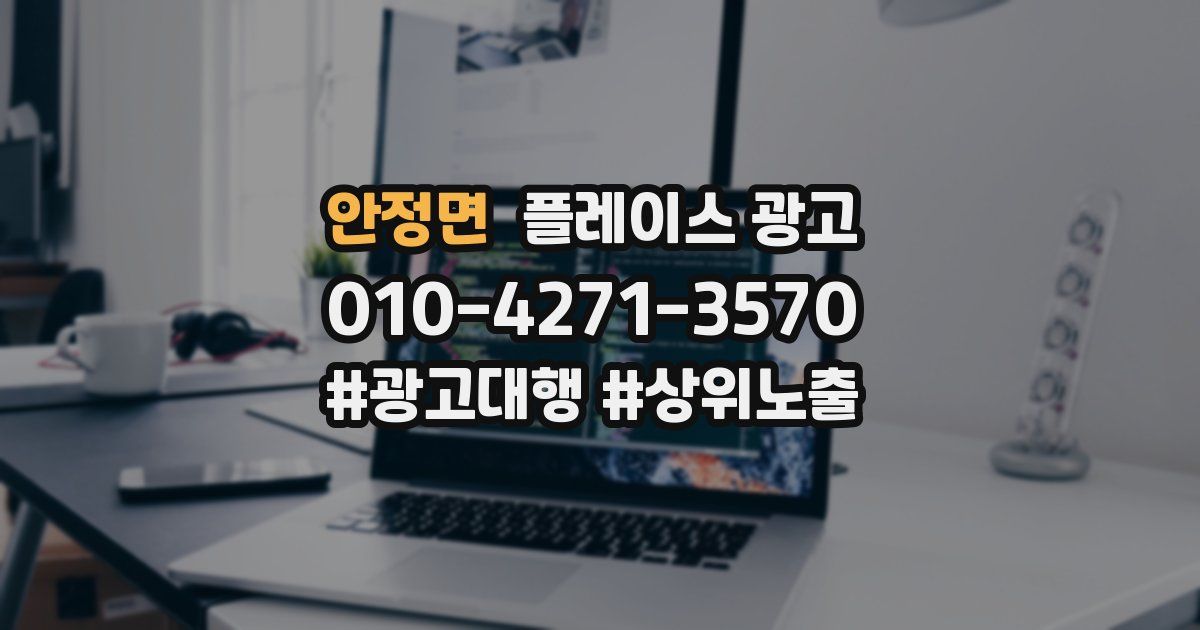 안정면 플레이스 광고